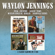 Buy Folk Country/Leavin Town/Waylon Sings Ol' Harlan / Nashville Rebel - 4 Albums