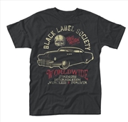 Buy Black Label Society Hell Riding Hot Rod Size M Tshirt