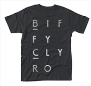 Buy Biffy Clyro Blocks Logo Size S Tshirt