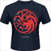 Buy Game Of Thrones Fire And Blood Size M Tshirt