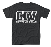 Buy Civ Set Your Goals Size L Tshirt