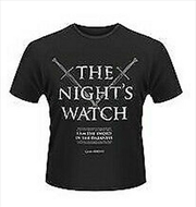 Buy Game Of Thrones Nights Watch Size S Tshirt