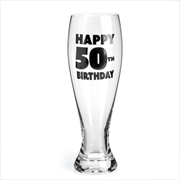 Buy 50th Birthday Pilsner Glass