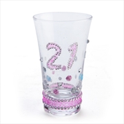 Buy 21st Birthday Sparkle Shot Glass