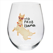 Buy No Prob Llama Stemless Glass