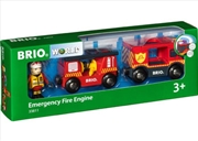 Buy BRIO Vehicle - Emergency Fire Engine, 3 pieces