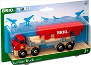 Buy BRIO Vehicle - Lumber Truck, 6 pieces