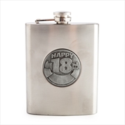 Buy 18th Engravable Metal Flask