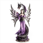 Buy Purple Fairy with Black Serpent Figurine