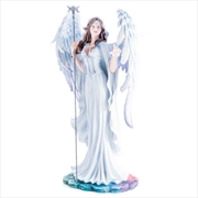 Buy Large Angel with Pentacle Staff Figurine