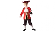 Buy Captain Hook Deluxe Child Costume : Size 3-4