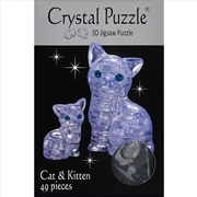 Buy Cat And Kitten 3D Crystal Puzzle