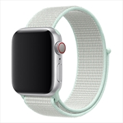 Buy Apple Watch Velcro Replacement Band - White/Mint Blue