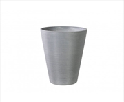 Buy Decorative Textured Round Grey Planter 47cm