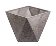 Buy Imitation Dark Stone Geometric Planter 30cm