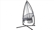 Buy Hammock Chair With Stand 124cm Grey