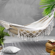 Buy Tassel Hammock Swing Bed - Cream