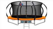 Buy 14ft Trampoline with Basketball Hoop - Orange