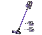 Buy 150w Stick Handstick Handheld Cordless Vacuum Cleaner 2-Speed with Headlight Purple