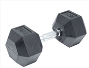 Buy 25kg Rubber Hex Dumbbell Gym Weight