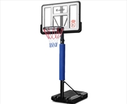 Buy 3.05M Basketball Hoop Stand System Ring Portable Net Height Adjustable Blue