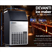 Buy Devanti Commercial Ice Maker Machine Portable Ice Cube Tray Stainless Steel