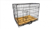 Buy Wire Dog Cage Foldable Crate Kennel with Tray + Cushion Mat Combo - 42-inch