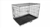 Buy Wire Dog Cage Foldable Crate Kennel with Tray - 30-inch