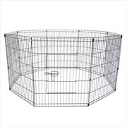 Buy Pet Playpen 8 Panel 36in Foldable Dog Exercise Enclosure Fence Cage