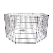 Buy Pet Playpen 8 Panel 30in Foldable Dog Exercise Enclosure Fence Cage