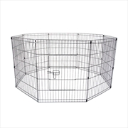 Buy Pet Playpen 8 Panel 24in Foldable Dog Exercise Enclosure Fence Cage