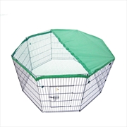 Buy Pet Playpen 8 Panel 24in Foldable Dog Cage + Cover