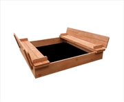 Buy Wooden Outdoor Sandpit Set - Natural Wood