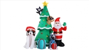 Buy 3m Inflatable Christmas Tree And Santa