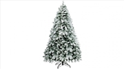 Buy 2.4m Snowy Christmas Tree - 1291 Tips