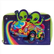 Buy Loungefly Lisa Frank - Cosmic Alien Ride Zip Around Wallet