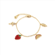 Buy Streets Paddle Pop Charm Bracelet  - Gold