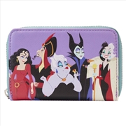 Buy Loungefly Disney Villains - Color Block Zip Around Purse