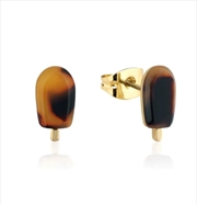 Buy Tortoiseshell Paddle Pop Stud Earrings