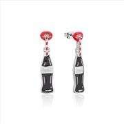 Buy Coca Cola Coke Lips Drop Earrings - Silver