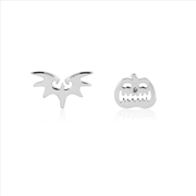 Buy Pumpkin And Bat Mix Match Stud Earrings