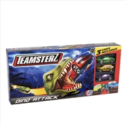 Buy Teamsterz Dino Attack Playset With 3 Diecast Vehicles