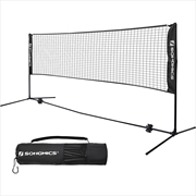 Buy SONGMICS 4m Portable Tennis Badminton Net Black