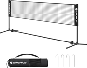 Buy SONGMICS 3m Portable Tennis Badminton Net Black