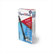 Buy Papermate Profile Ballpoint Pens 1mm 12 Pack Black