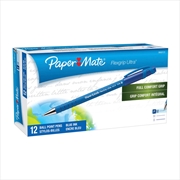 Buy Paper Mate Flex Grip Ball Pen 0.8mm Blue Box of 12