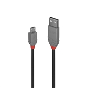 Buy Lindy 1m USB2 A-Micro-B Anthra Line