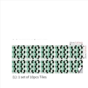 Buy Imitation 3D Epoxy Tile Tic Tac Stickers Green