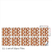 Buy Imitation 3D Epoxy Tile Tic Tac Stickers Orange