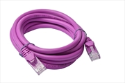 Buy 8WARE Cat6a UTP Ethernet Cable 2m Snagless Purple